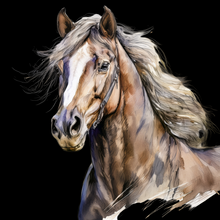 Load image into Gallery viewer, "Wild at Heart" - watercolour and line drawing