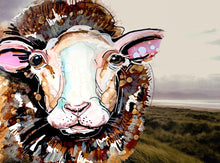 Load image into Gallery viewer, Irish Sheep - Print of original Alcohol Ink Painting