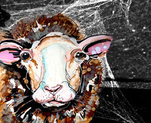 Load image into Gallery viewer, Irish Sheep - Print of original Alcohol Ink Painting