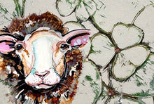 Load image into Gallery viewer, Irish Sheep - Print of original Alcohol Ink Painting