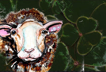 Load image into Gallery viewer, Irish Sheep - Print of original Alcohol Ink Painting