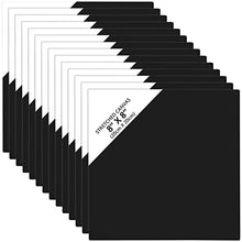 Load image into Gallery viewer, Blank Black Canvas (14 Pack) - 20 x 20cm (8 x 8 inches) - art materials