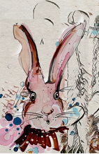 Load image into Gallery viewer, Follow the rabbit - Print of original Alcohol Ink Painting
