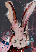 Load image into Gallery viewer, Follow the rabbit - Print of original Alcohol Ink Painting