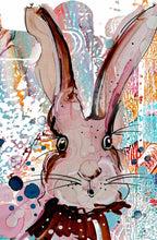 Load image into Gallery viewer, Follow the rabbit - Print of original Alcohol Ink Painting