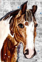 Load image into Gallery viewer, Lovely horse - Print of original Alcohol Ink Painting