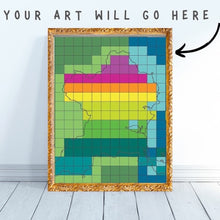 Load image into Gallery viewer, Fingal United - yellow canvas tile
