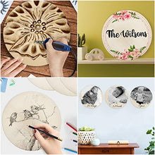 Load image into Gallery viewer, Wooden Unfinished Round Circles & Sanding Block (8 Pack) - 30cm - art materials