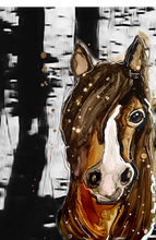Load image into Gallery viewer, Elegant horse - Print of original Alcohol Ink Painting