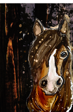 Load image into Gallery viewer, Elegant horse - Print of original Alcohol Ink Painting