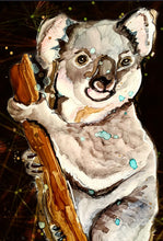 Load image into Gallery viewer, Happy koala - Print of original Alcohol Ink Painting
