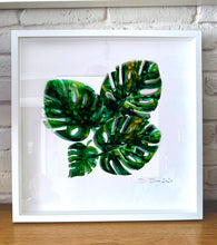 Load image into Gallery viewer, Monstera leaves - composition of three / four