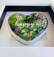 Load image into Gallery viewer, One-of-the-Kind - Colourful heart - BE HAPPY