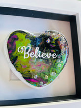 Load image into Gallery viewer, One-of-the-Kind - Colourful heart - BELIEVE