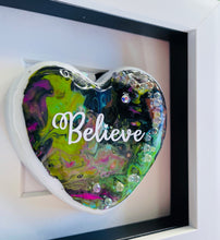 Load image into Gallery viewer, One-of-the-Kind - Colourful heart - BELIEVE