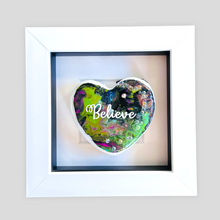 Load image into Gallery viewer, One-of-the-Kind - Colourful heart - BELIEVE
