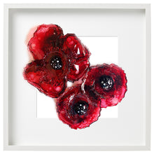 Load image into Gallery viewer, Poppy flowers - composition of three