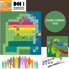 Load image into Gallery viewer, Fingal United - dark green canvas tile