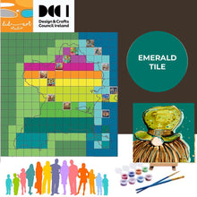 Load image into Gallery viewer, Fingal United - emerald canvas tile