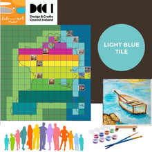 Load image into Gallery viewer, Fingal United - light blue canvas tile