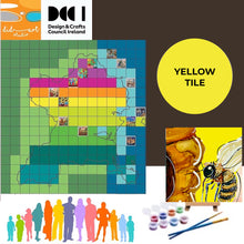 Load image into Gallery viewer, Fingal United - yellow canvas tile