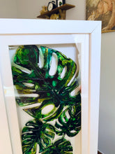 Load image into Gallery viewer, Monstera leaves - composition of four and five
