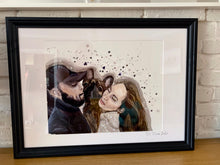 Load image into Gallery viewer, Unique original custom art painting of beloved pets - 40/50 art size