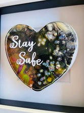 Load image into Gallery viewer, One-of-the-Kind - Colourful heart - STAY SAFE