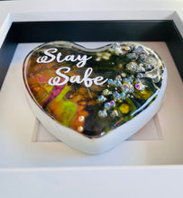 Load image into Gallery viewer, One-of-the-Kind - Colourful heart - STAY SAFE