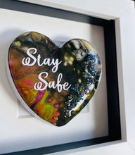 Load image into Gallery viewer, One-of-the-Kind - Colourful heart - STAY SAFE