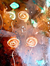 Load image into Gallery viewer, Whimsical meadow - Alcohol Ink Painting on Yupo Paper