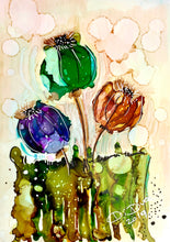 Load image into Gallery viewer, Piece of nature - Alcohol Ink Painting on Yupo Paper