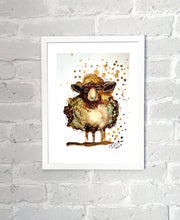 Load image into Gallery viewer, Whimsical sheep - Alcohol Ink Painting on Yupo Paper