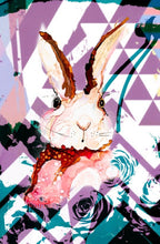 Load image into Gallery viewer, Little Bunny - Print of original Alcohol Ink Painting