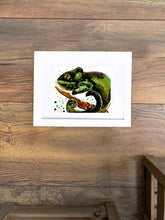 Load image into Gallery viewer, Inscrutable chameleon - Alcohol Ink Painting on Yupo Paper