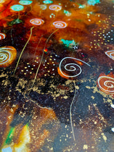 Load image into Gallery viewer, Whimsical meadow - Alcohol Ink Painting on Yupo Paper