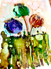 Load image into Gallery viewer, Piece of nature - Alcohol Ink Painting on Yupo Paper