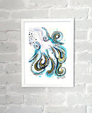 Load image into Gallery viewer, Wild octopus - Alcohol Ink Painting on Yupo Paper