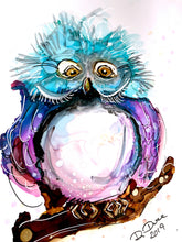 Load image into Gallery viewer, To be experienced and clever first you must first be crazy - Alcohol Ink Painting on Yupo Paper