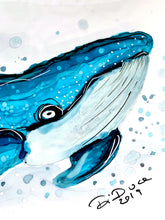 Load image into Gallery viewer, Stay wild and free - Alcohol Ink Painting on Yupo Paper