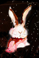 Load image into Gallery viewer, Little Bunny - Print of original Alcohol Ink Painting