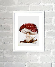 Load image into Gallery viewer, Mysterious toadstool - Alcohol Ink Painting on Yupo Paper