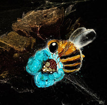 Load image into Gallery viewer, Working bee - Print of original Alcohol Ink Painting