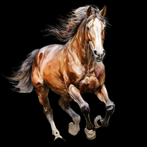 "Equine Essence" - watercolour and line drawing
