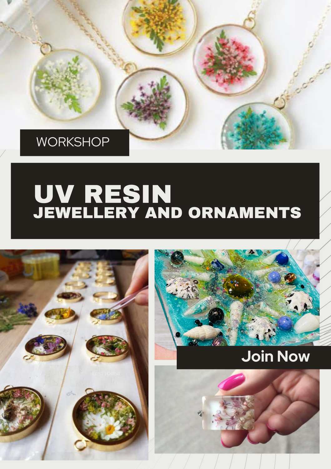 UV Resin - jewellery and ornaments