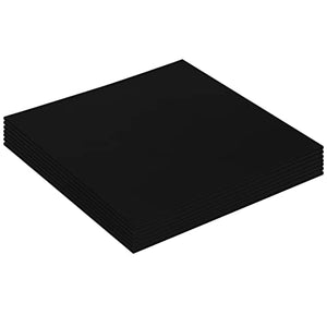 Blank Black Canvas (14 Pack) - 20 x 20cm (8 x 8 inches) - art materials