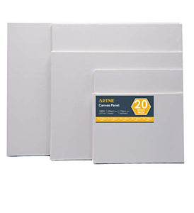 Canvas Panels (20pack) 5 sizes - art materials