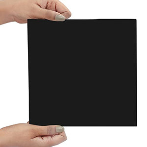 Blank Black Canvas (14 Pack) - 20 x 20cm (8 x 8 inches) - art materials