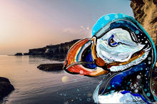 Load image into Gallery viewer, Atlantic Puffin   - Print of original Alcohol Ink Painting
