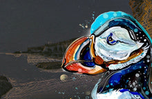 Load image into Gallery viewer, Atlantic Puffin   - Print of original Alcohol Ink Painting
